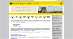 Desktop Screenshot of lincolnshireneighbourhoodwatch.co.uk